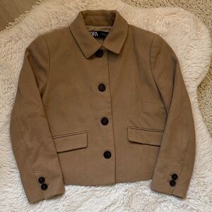 Zara Women's Classic Brown Blazer